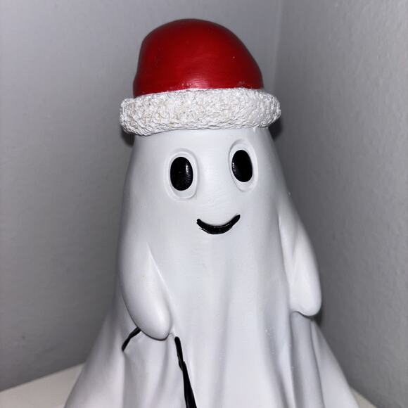 Ghost with Santa Hat Walking Dog Reindeer Halloween Christmas Viral TikTok NEW - Picture 2 of 5